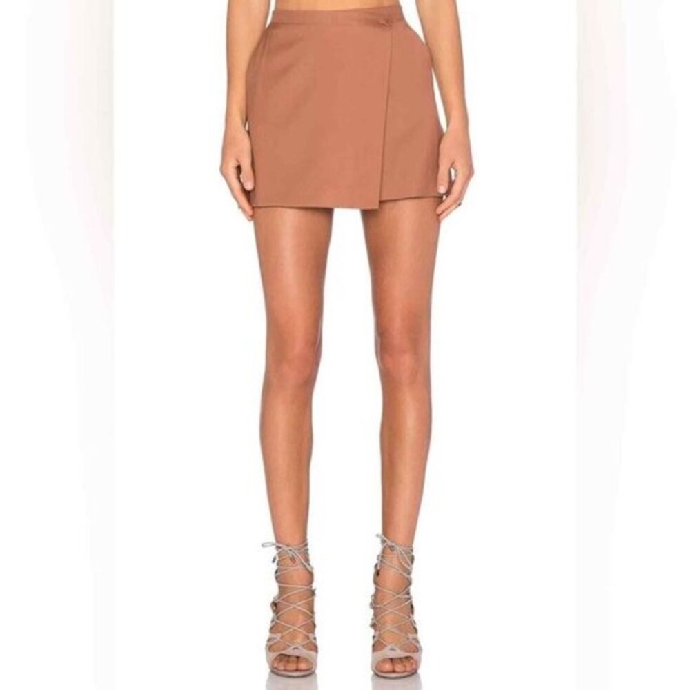 Theory Tan y2k Mini Skirt